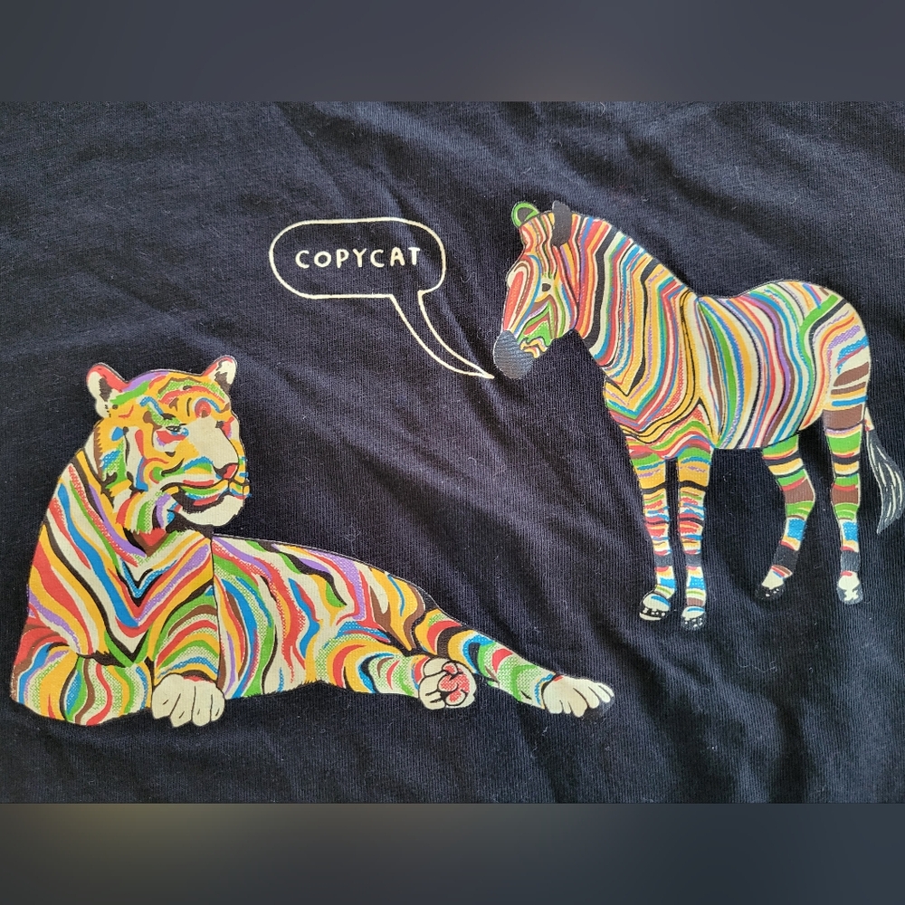 "Copycat" PAUL SMITH Colorful Animal Print Kids T Shirt